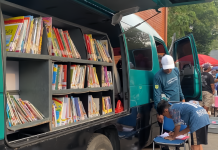 Tumbuhkan Minat Baca, Perpustakaan Keliling Hadir di CFD Tegar Beriman